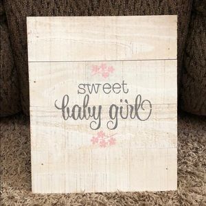 “Sweet Baby Girl” Wall Hanging